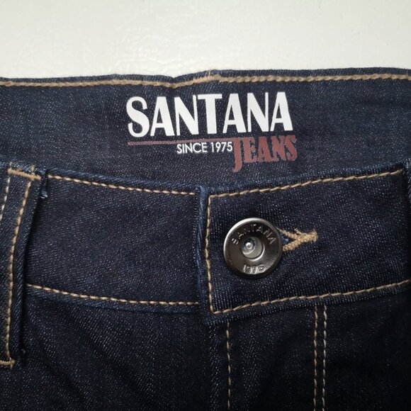 Santana Ladies Size 10 Dark Wash Slimmer Leg Zipper & Button Closure Jeans - Picture 3 of 13